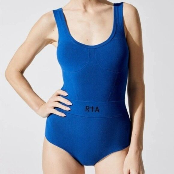 RtA Womens Size Medium Ribbed Aileen Ribbed Bodysuit - Picture 1 of 9